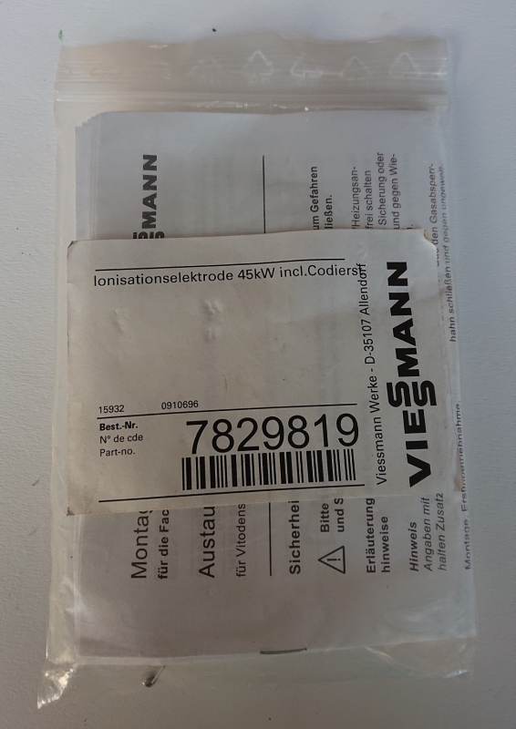 Viessmann Ionisatie Elektrode 45kw 7829819
