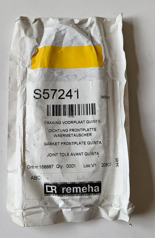 Remeha Quinta pakking voorplaat S57241